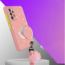 کاور مناسب برای گوشی موبایل سامسونگ Galaxy A33 5G به همراه بند و پایه نگهدارنده gallery1